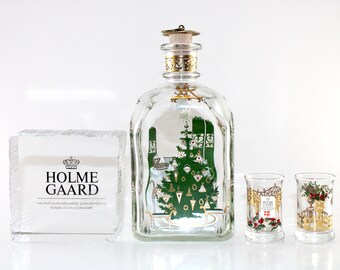 Vintage Holmegaard Bottle- Juleflaske / Christmas Bottle for 