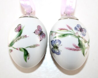 Royal Copenhagen - 2 Adorable Easter porcelain ornaments -  IN ORGINAL BOX  - Made in Denmark.