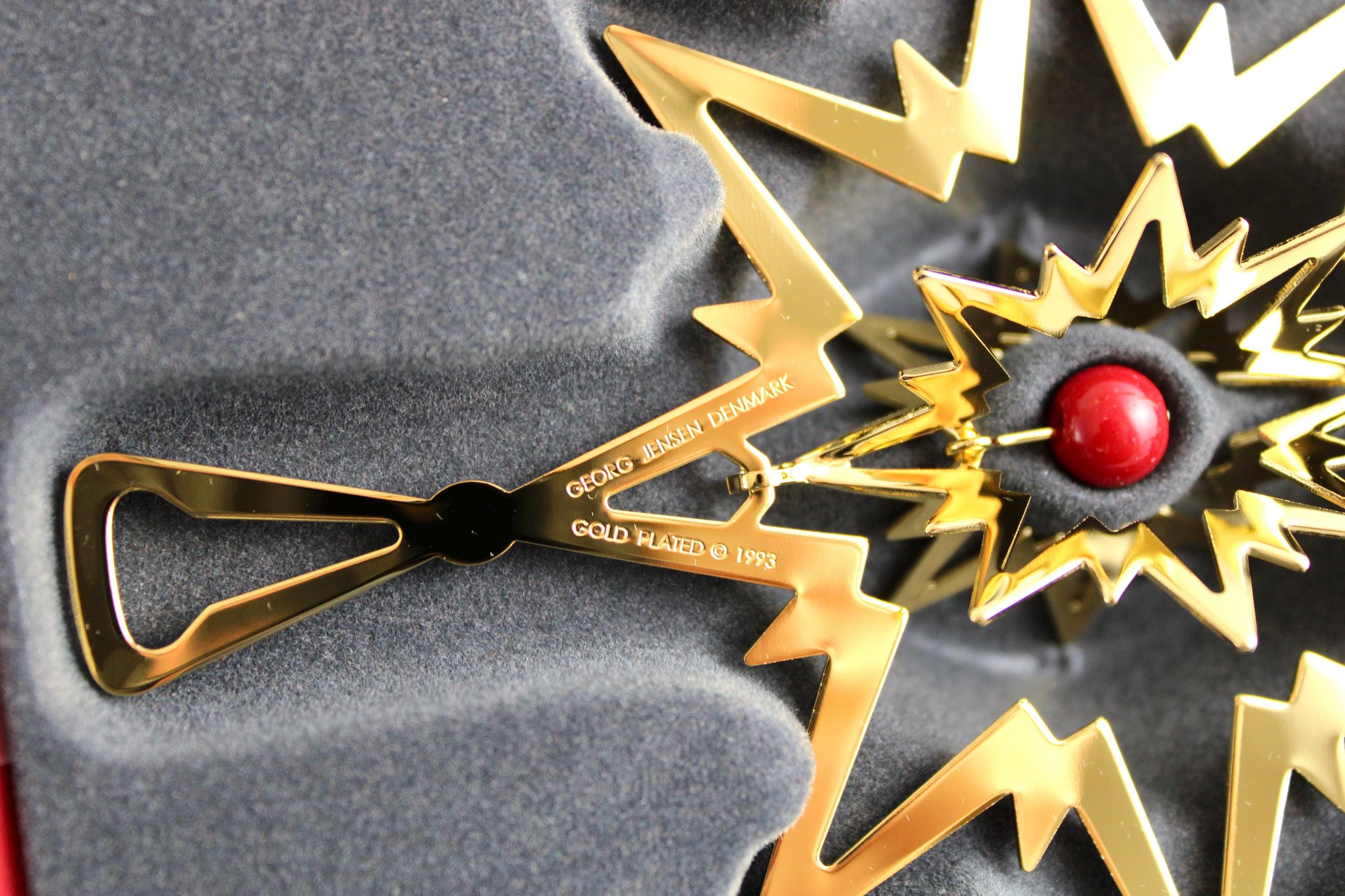 Georg Jensen - Christmas Star - Coated With 24 Karat Gold - IN