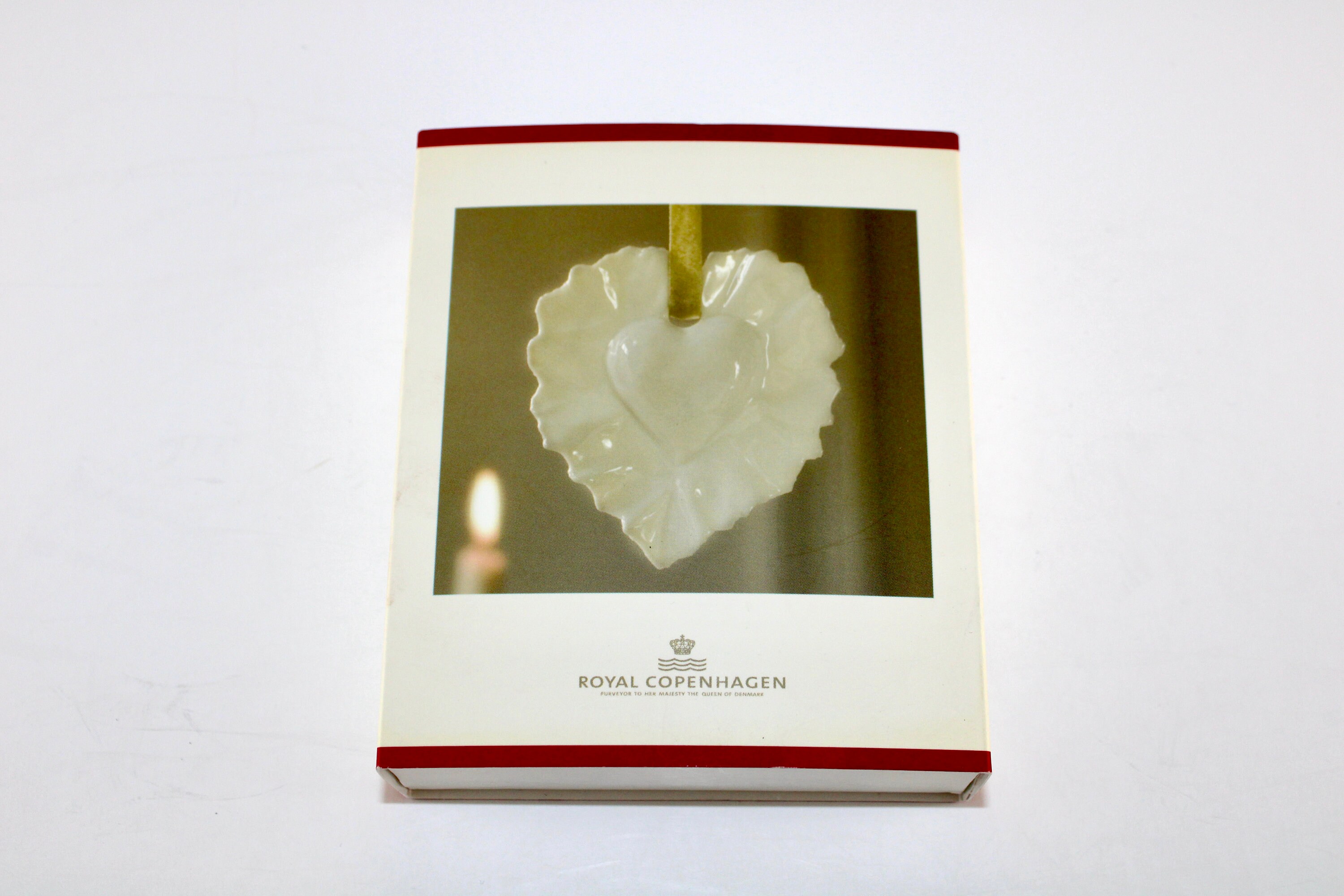 　COPENHAGEN　XMAS　DECORATION　HEART Choice Royal Copenhagen White Bisque Porcelain Christmas