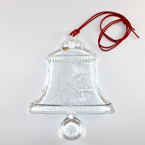 Kosta Boda - XL - Large and heavy beautiful glass ornament  - BELL  - Designed by Bertil Vallien  - Made in Sweden 1970.