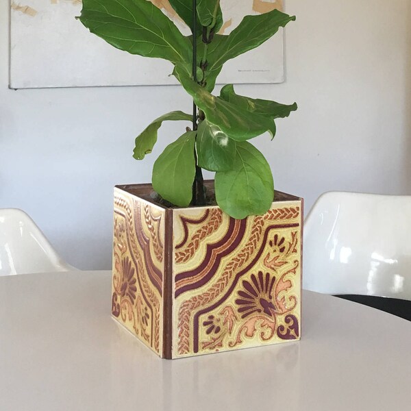 70's Italian Tile Homemade Vintage Planter