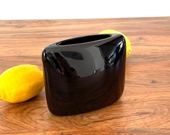 Vintage Gardenhouse Haeger Small Pillow Vase in Black