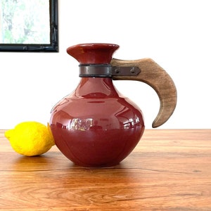 Vintage Franciscan Pottery El Patio Coffee Server Carafe in Redwood Gloss
