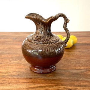 Vintage Royal Haeger Brown Drip Glaze Pitcher