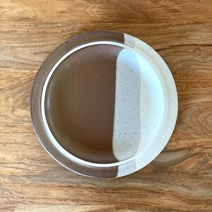 Vintage Fabrik Stoneware Salad Plate in Brown Agate Pass by Jim McBride