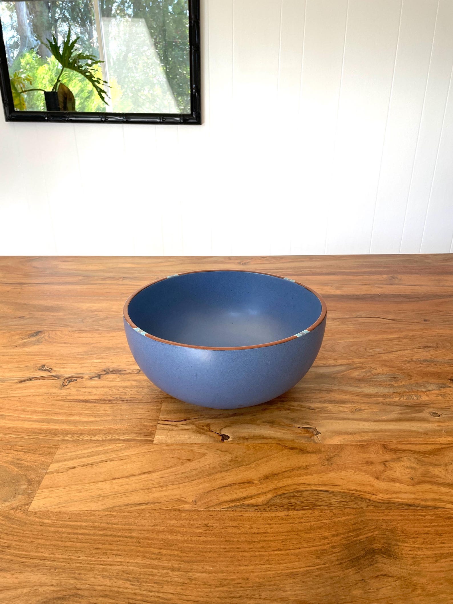 Vintage Dansk Large Sky Blue Mesa Serving Bowl