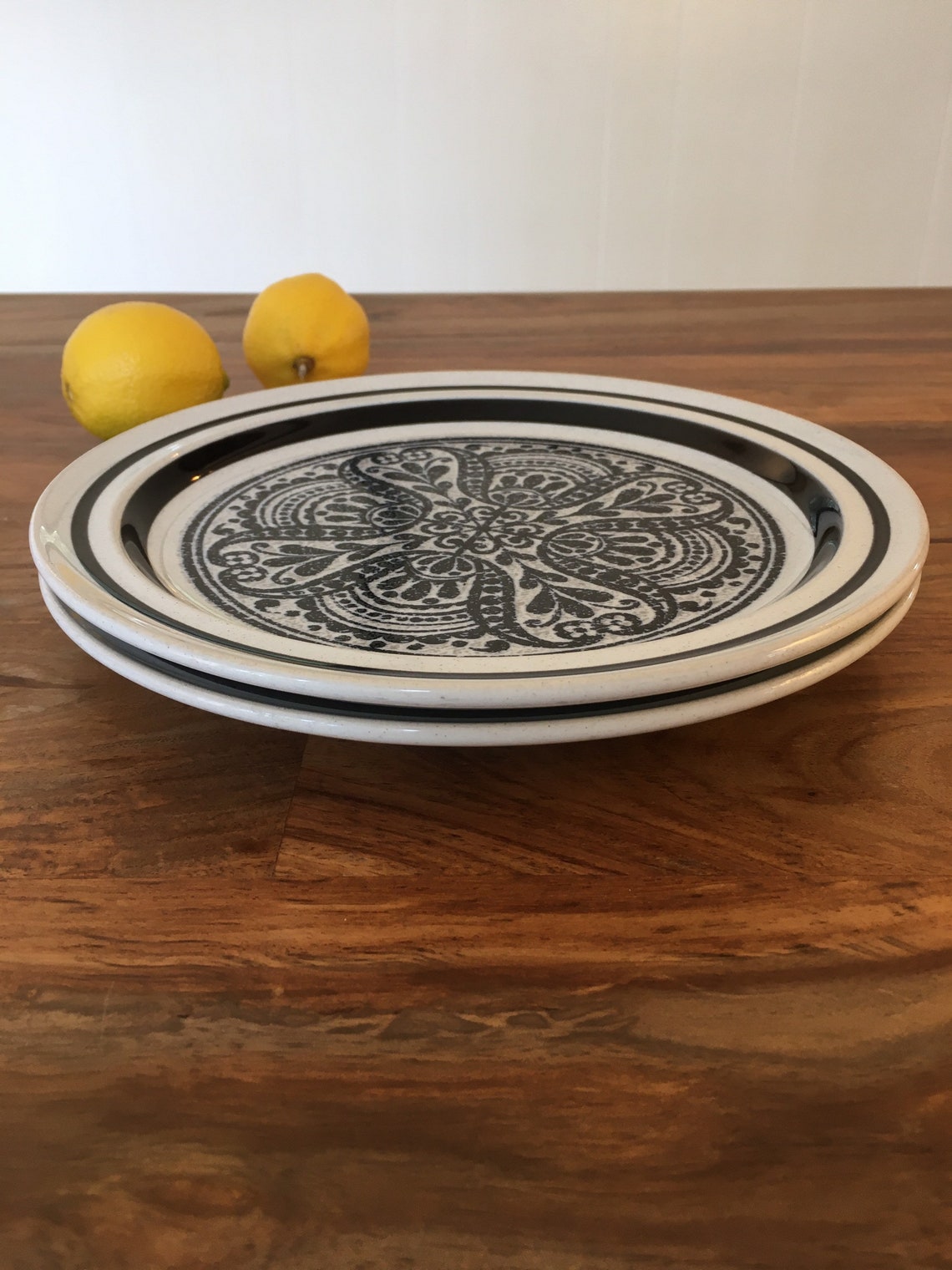 Set of 2 Salad Plates Noritake Primastone Malaga White With Etsy UK