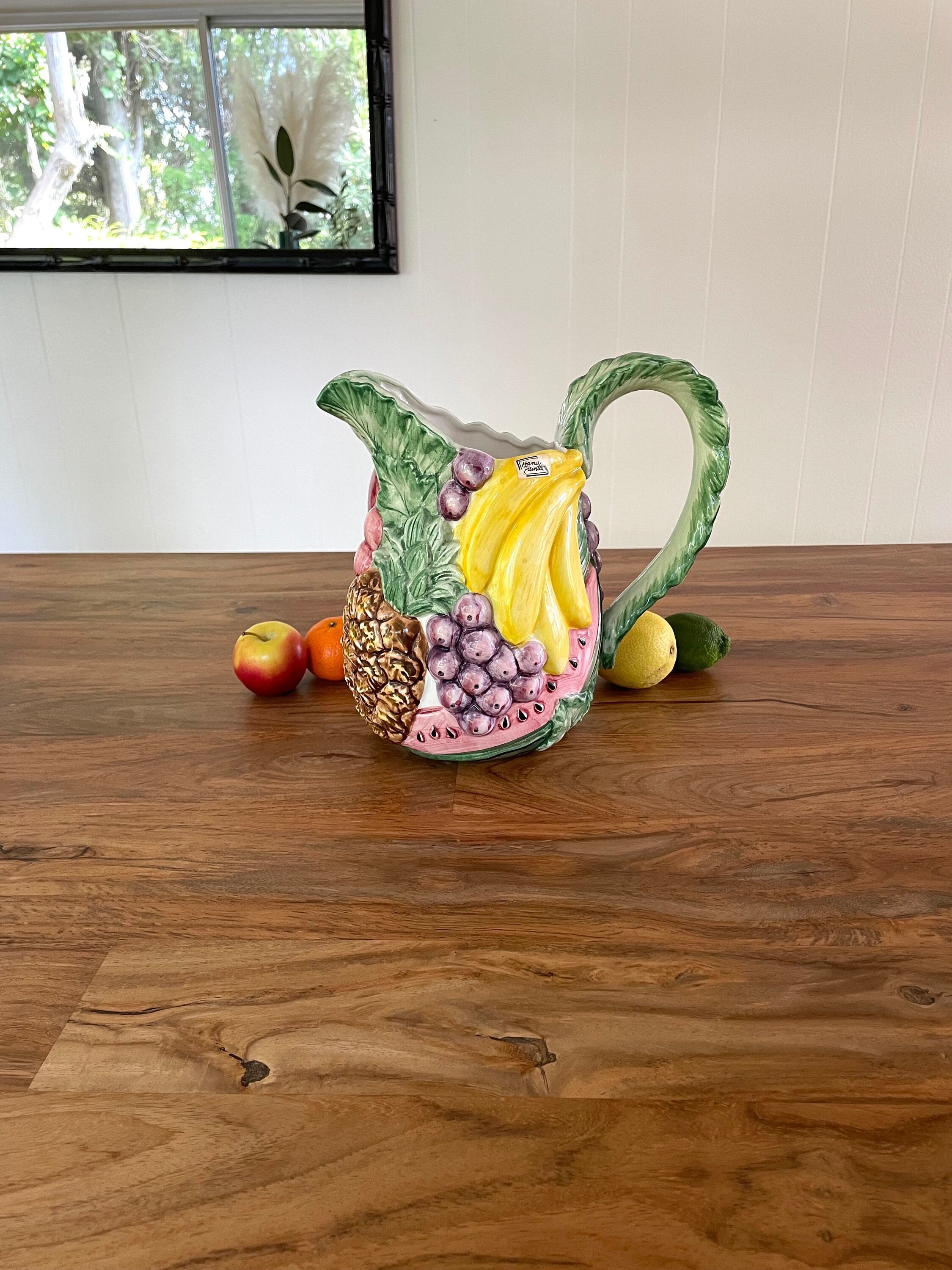 Fitz and Floyd フィッツとフロイド オウム ピッチャー 水差し Fitz & Floyd Hippopotamus Ceramic Pitcher - Etsy