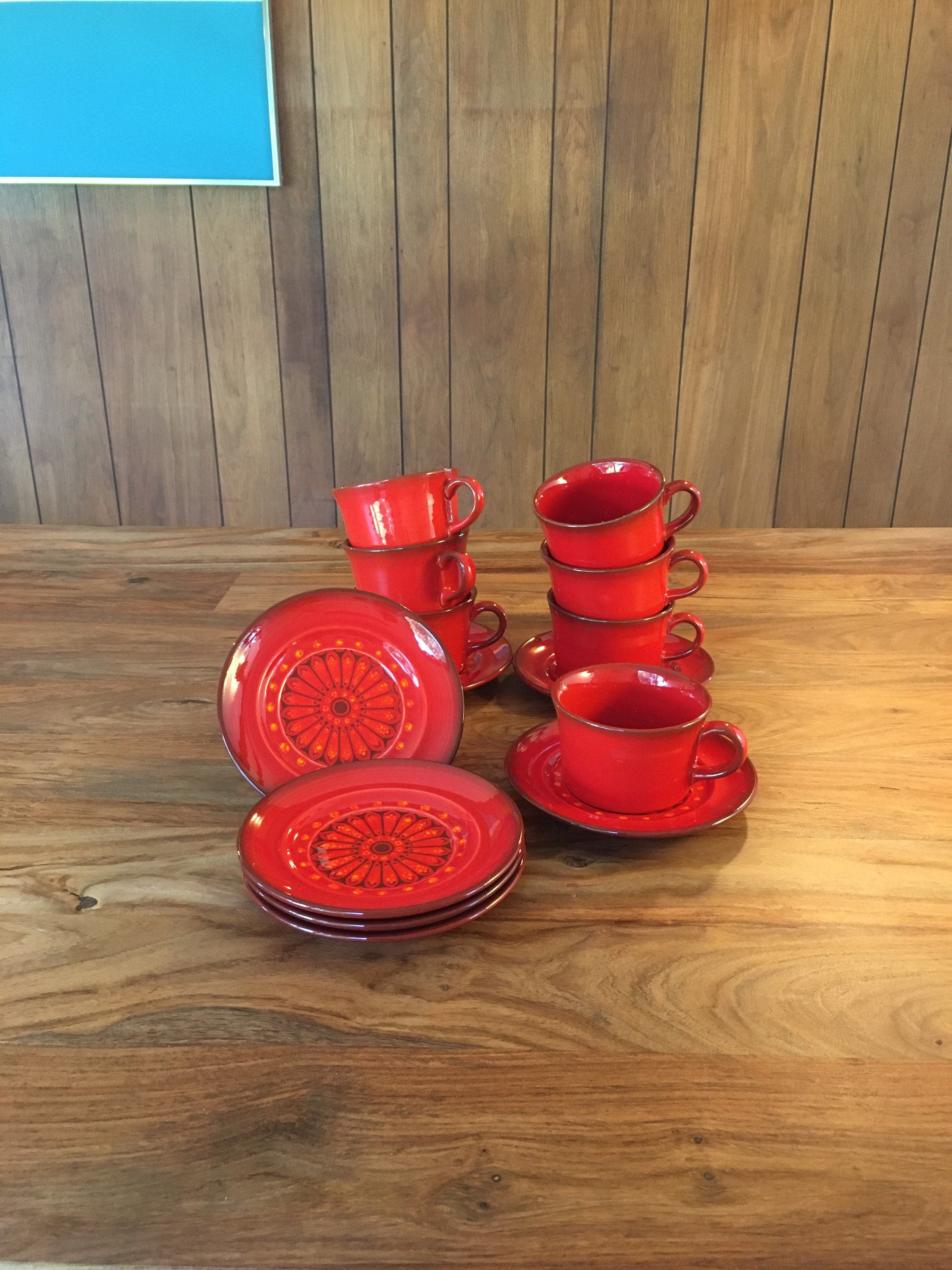 2) Vintage Metlox Cup Mug Made California USA Poppytrail