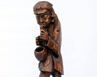 Statue de Fatima stylisée bois peint Val Gardena | vente en ligne sur