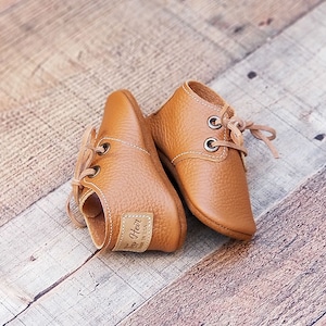 Oxford Style Moccasin Oxford moccs Moccasins Baby Moccasins Mary Janes Shoes for Babies Baby shoes Leather shoes image 9