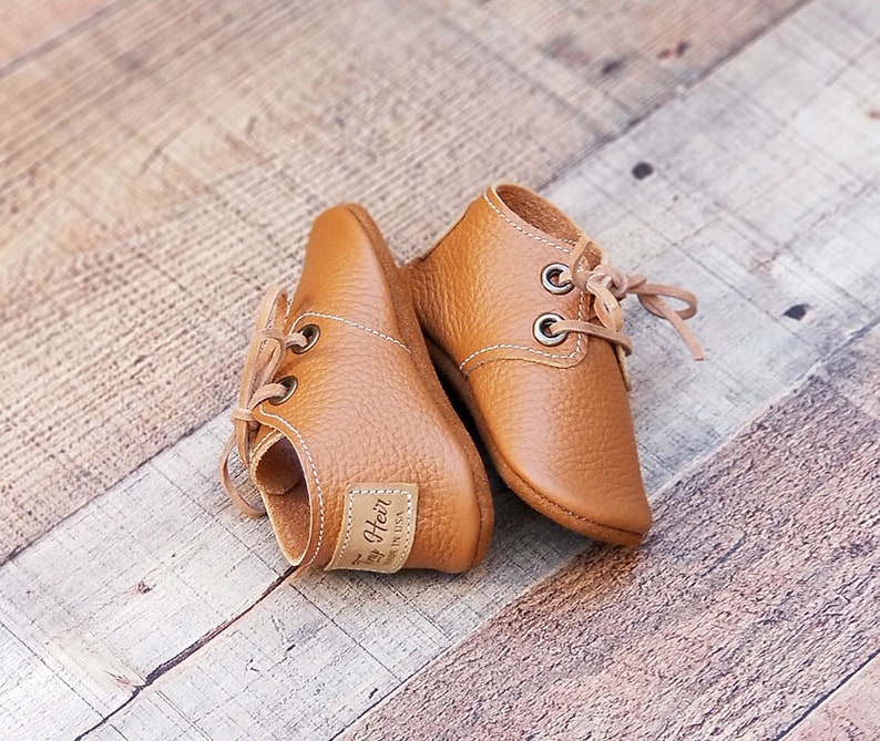 Oxford Style Moccasin Oxford moccs Moccasins Baby Moccasins Mary Janes Shoes for Babies Baby shoes Leather shoes image 9