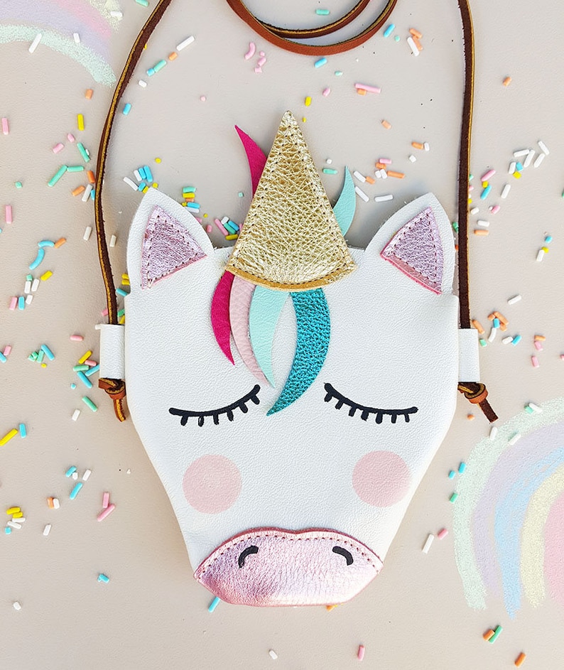 Unicorn Purse Toddler Purse Unicorn purses Purse for baby Baby Purse Unicorn Shoes Unicorn costume Toddler leather purse image 1