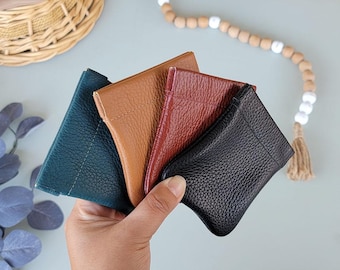 Monedero de cuero genuino / Mini bolso / Billetera de cuero dorado metalizado / Bolso pequeño de cuero / Monedero / Monedero de cuero personalizado