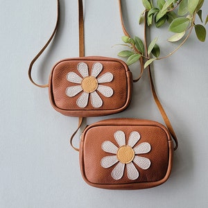 Daisy Toddler Purses Little girl Purse Toddler Gift Baby Purse Baby girl Leather purse for a toddler kid size leather purse Daisy image 1