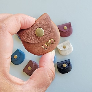 Small leather ring purse| ring purse| Leather Ring Holder| Wedding Ring Case Holder| Jewelry Ring Case|Customized Ring Pouch Keeper|Case Bag