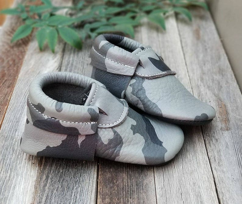 Loafers Moccs Baby Shoes Brown Loafer Trendy Baby Shoes | Etsy