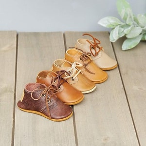 Oxford Style Moccasin Oxford moccs Moccasins Baby Moccasins Mary Janes Shoes for Babies Baby shoes Leather shoes image 7