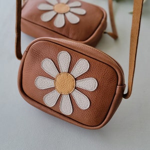 Daisy Toddler Purses Little girl Purse Toddler Gift Baby Purse Baby girl Leather purse for a toddler kid size leather purse Daisy image 5
