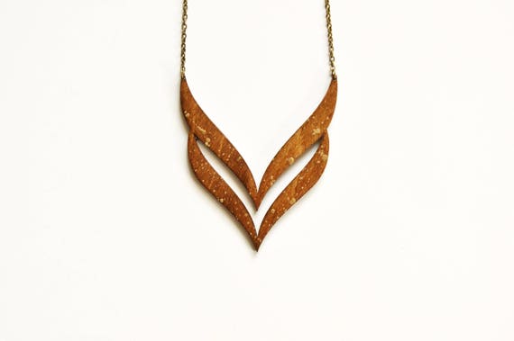 Statement Wooden Necklace Pendant - Laser Cut Wooden Pendants Statement Wooden Necklace Pendant - Laser Cut Wooden Pendants