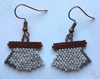 Kolczyki Klabaas Ulu Brick Stitch