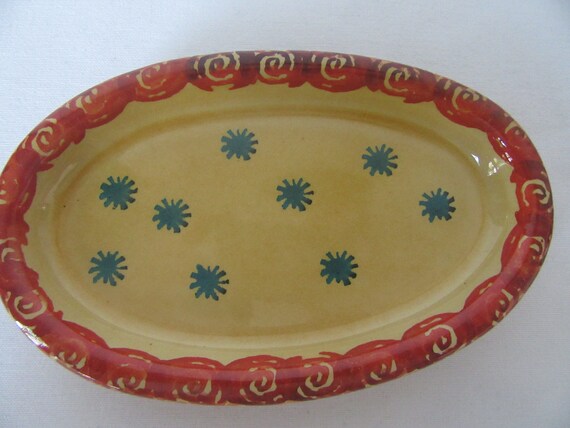 イタリア製 スイカデザイン 陶器皿 Italica Ars Vintage Italica Ars Handpainted Italian Ceramic Small Serving Dish