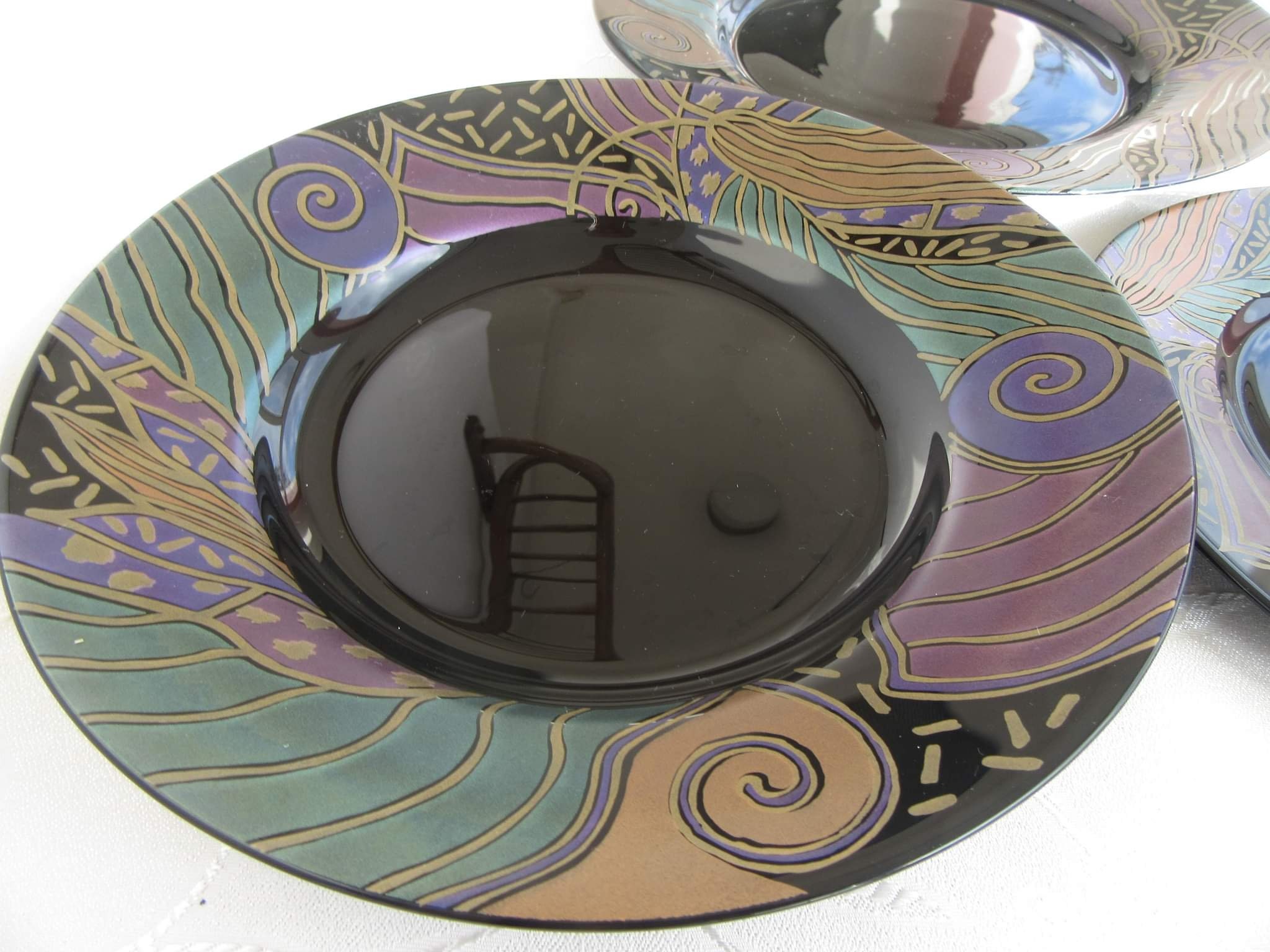 Set Of 3salad Platedessert Platesoup Salad Dishvintage Etsy