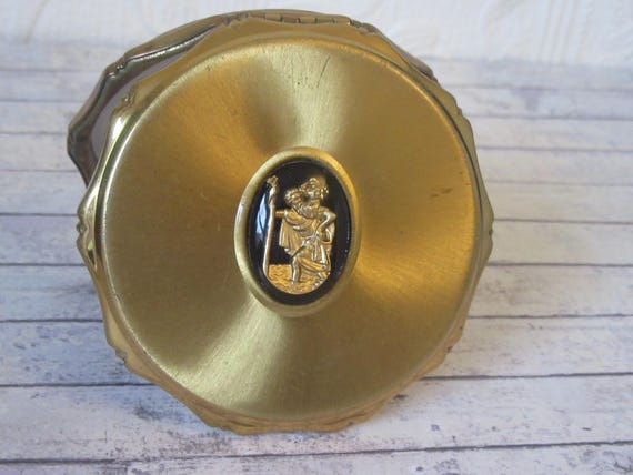 Kigu solid powder compact. St Christopher patron … - image 8