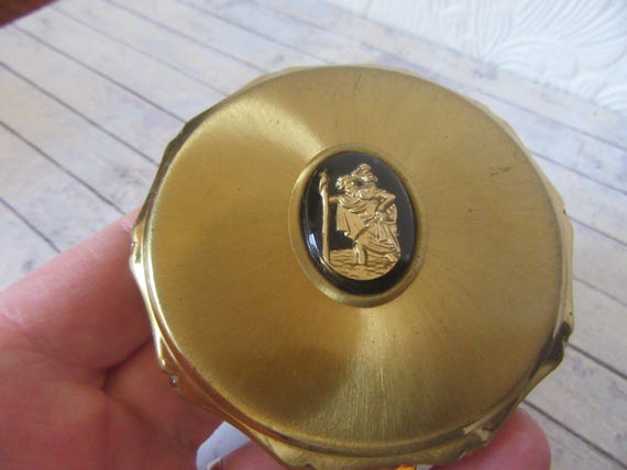Kigu solid powder compact. St Christopher patron … - image 3
