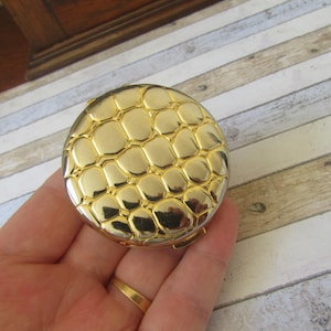 Vintage Estee Lauder compact. Golden Alligator Lucidity.