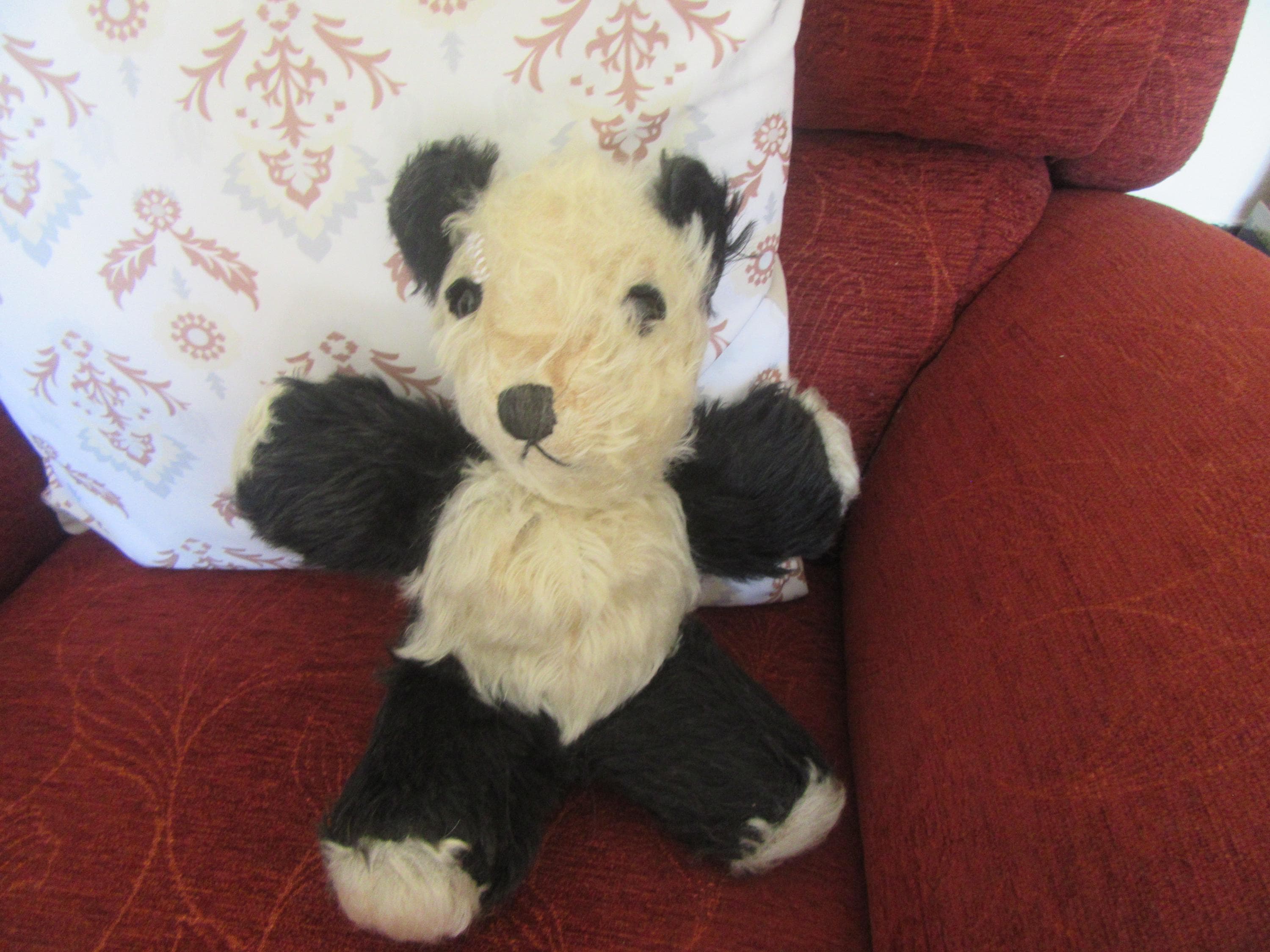 Old panda teddy bear - Etsy 日本