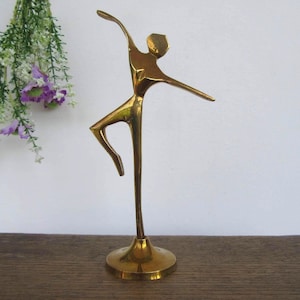 Vintage Brass Ballerina,Ballet Dancer, Figurine,art decor dancer.home decor.