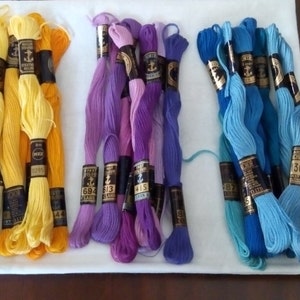 Vintage Anchor threads x 24   cottons floss cross stitch/ embroidery/ sewing.