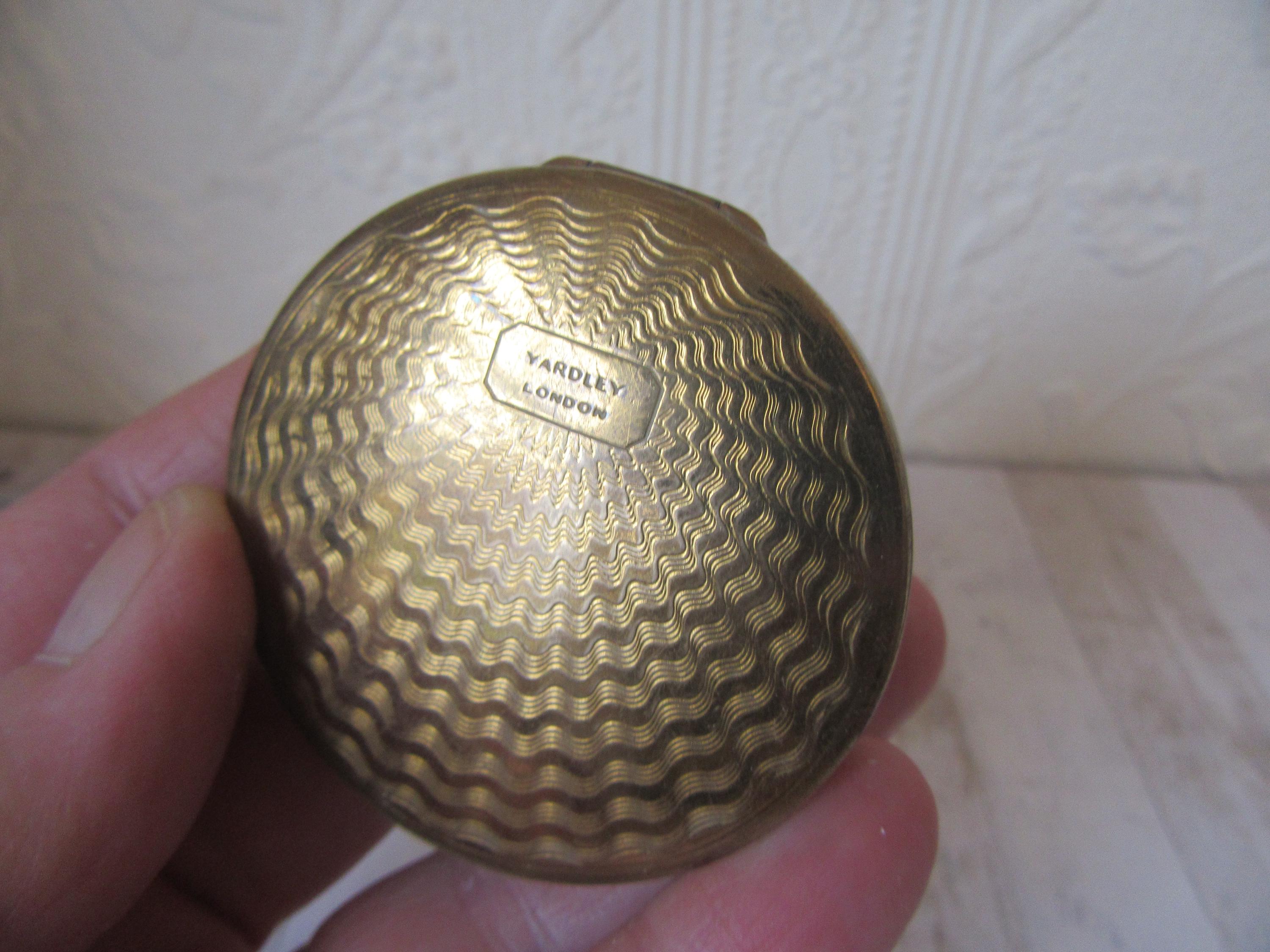英国 YARDLEY LONDON コンパクトミラー 1960～70年 英国 YARDLEY