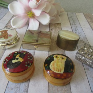Square Brass Pill Box - Etsy