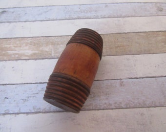 Étui à aiguilles vintage, kit de couture en bois d'arbre