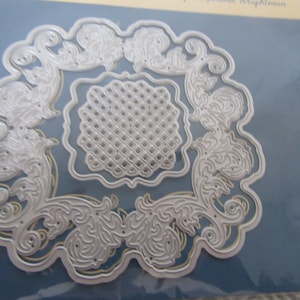 Essentials by Tattered Lace Victorian Labels die cuts collection.Baroque,dots & stripes and swirl.