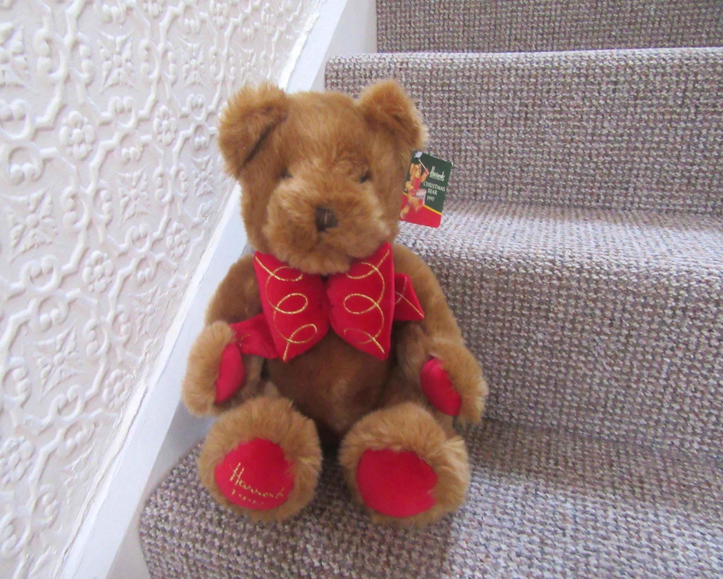 Harrods Christmas Bear - Etsy UK