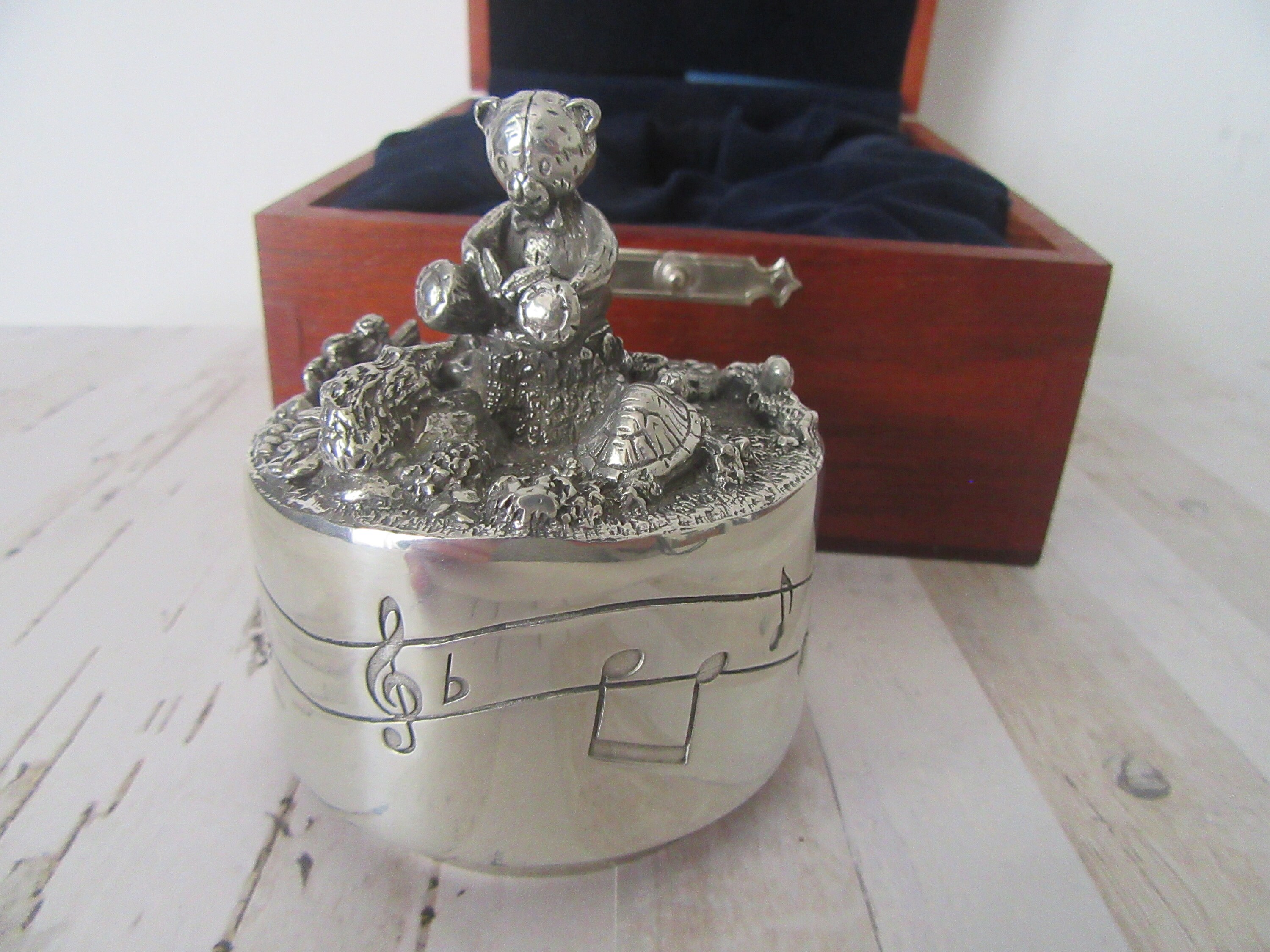 Royal selangor music box teddy bear new arrivals