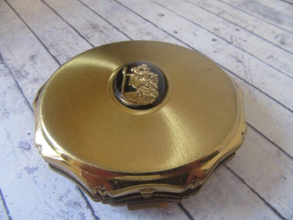 Kigu solid powder compact. St Christopher patron … - image 2