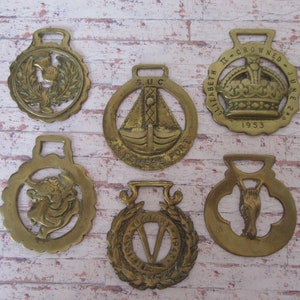 Vintage horse brasses Horse harness ornament,medallion,collectors item.Wall decoration,bar decor.Horse brasses..