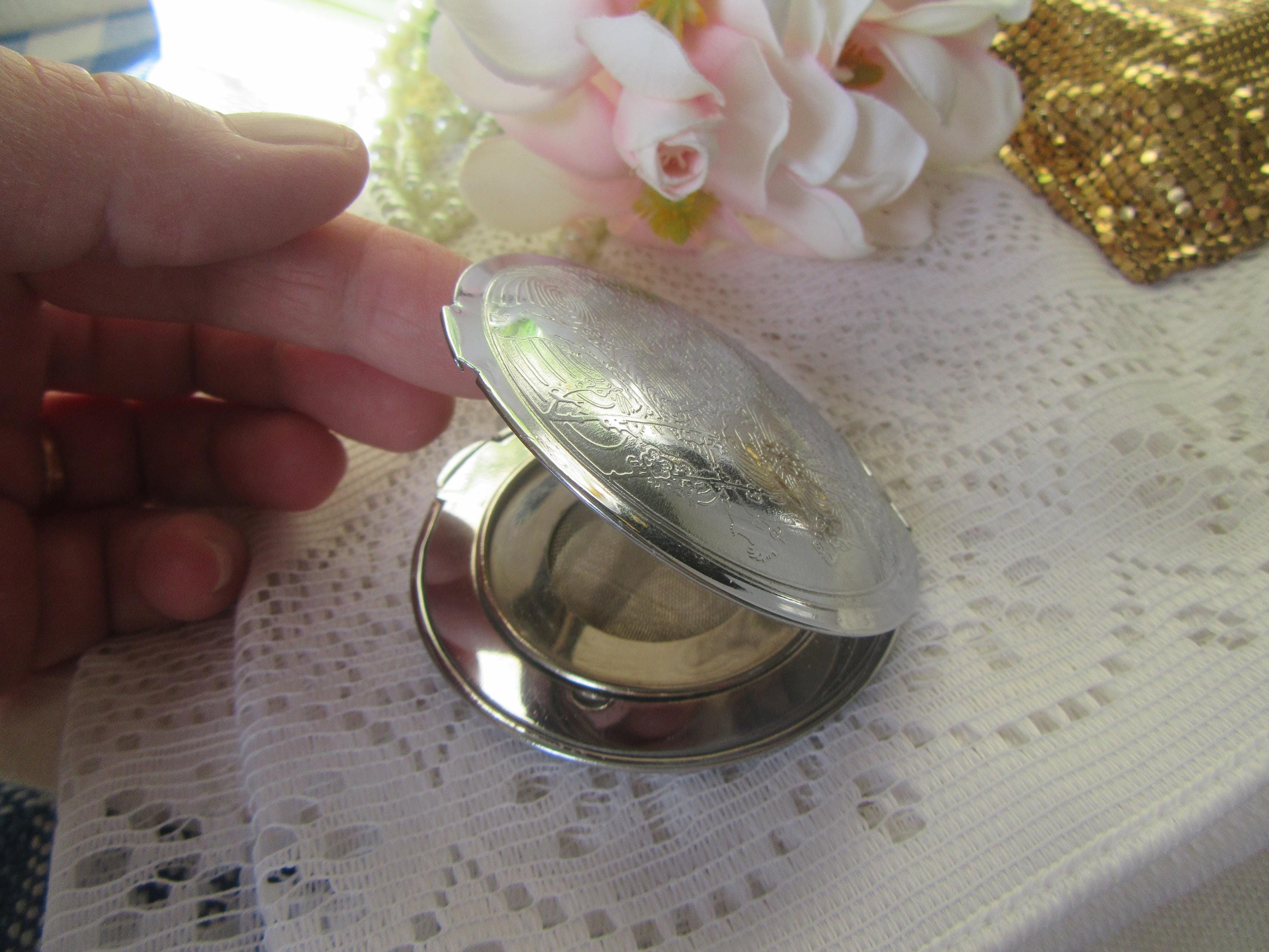 Japanese Silver Compact - Etsy