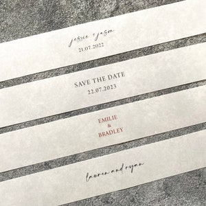 Custom Vellum Bellyband, Vellum Belly Band 5x7 Invitation, Vellum Wrap DIY Invitations, Clear Translucent Invite Wrap with Names