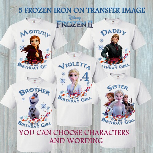 Frozen 2 Birthday Girl Iron on Images 