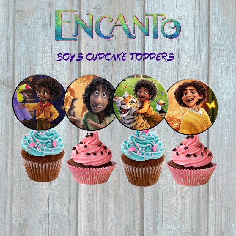Encanto Birthday Cupcake Toppers for Boys Antonio Camilo Etsy