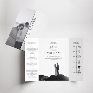 Photography Gatefold Wedding Invitation Template (Digital Download) • NR 4