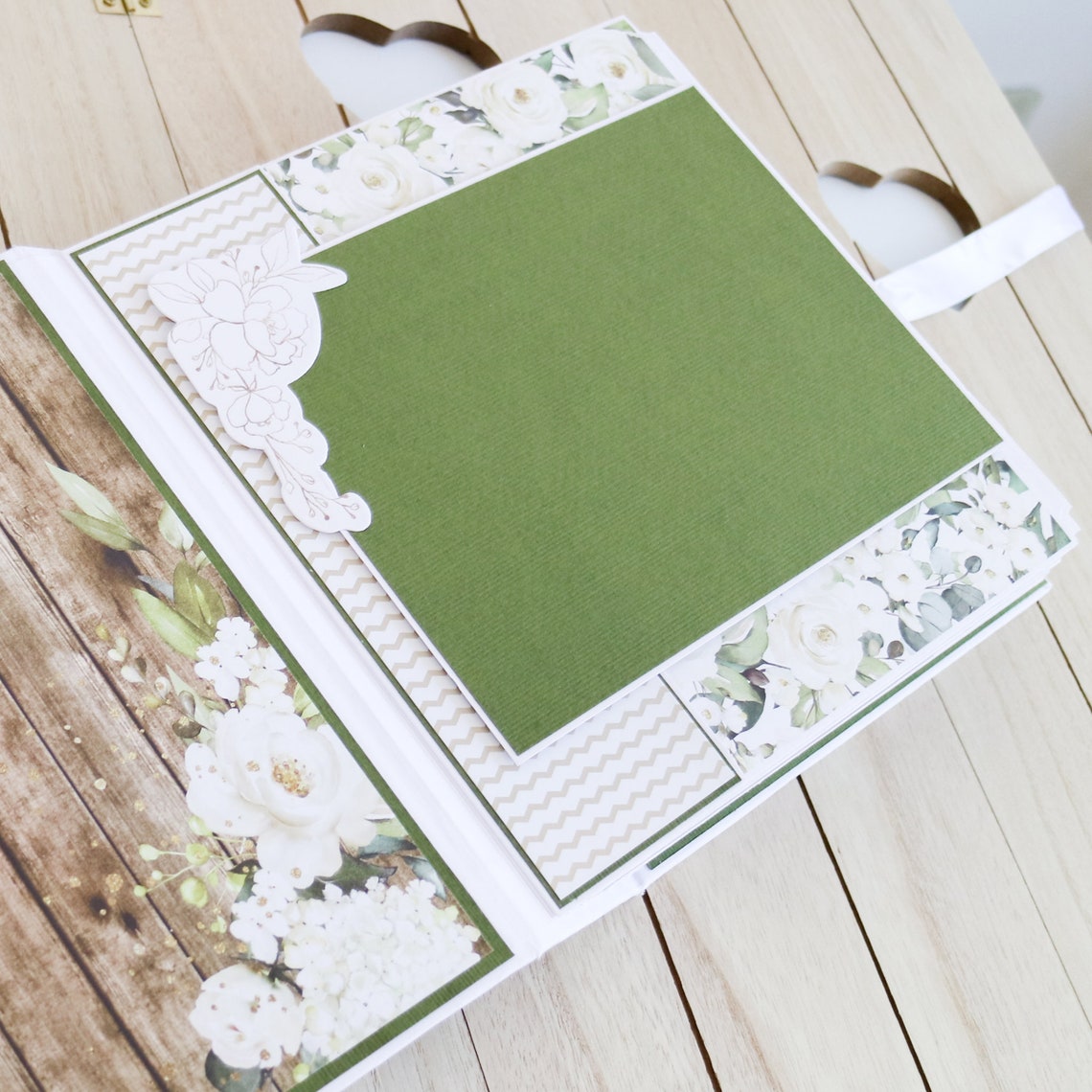 Wedding Scrapbook Album Greenery Wedding Photo Album Etsy