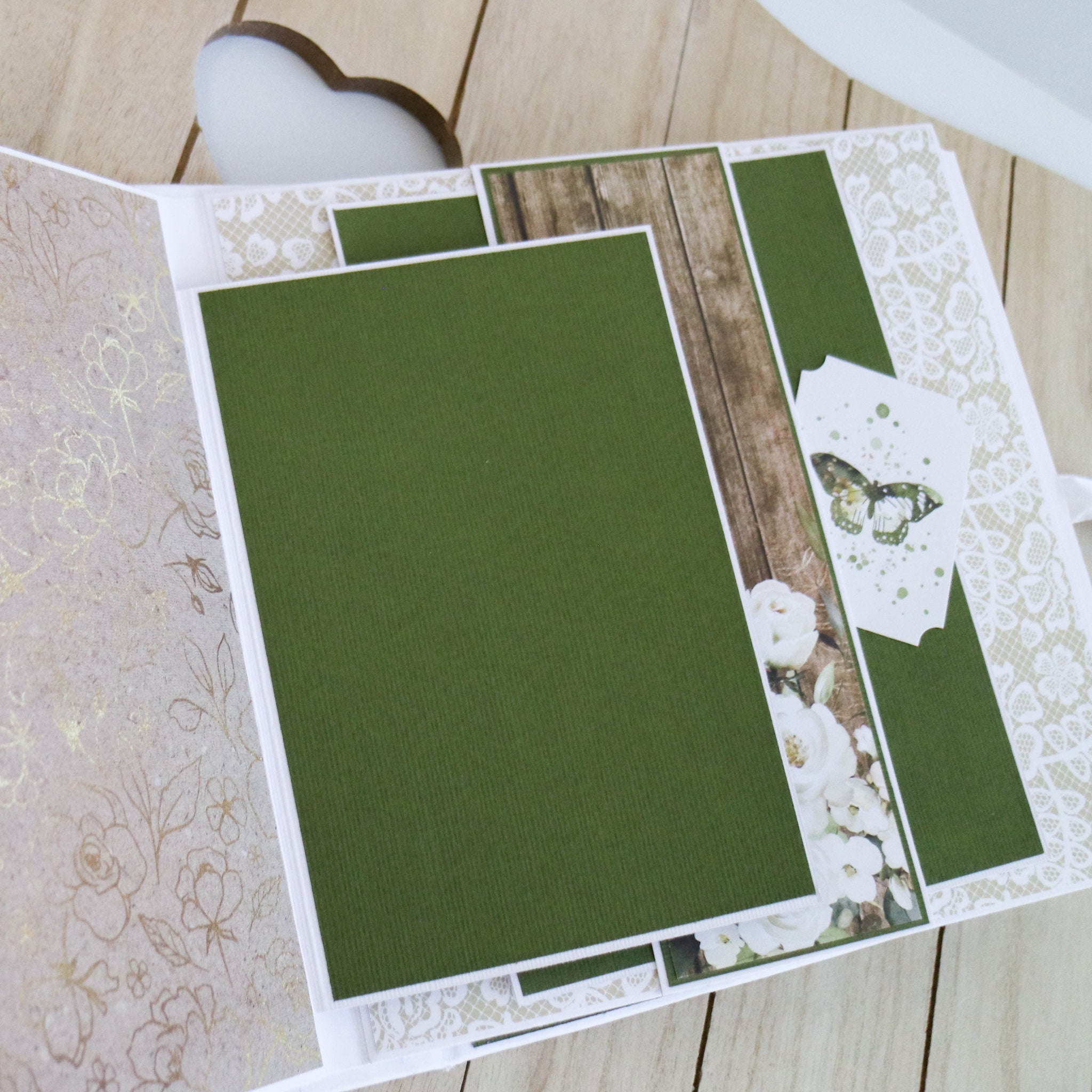 Wedding Scrapbook Album Greenery Wedding Photo Album Etsy