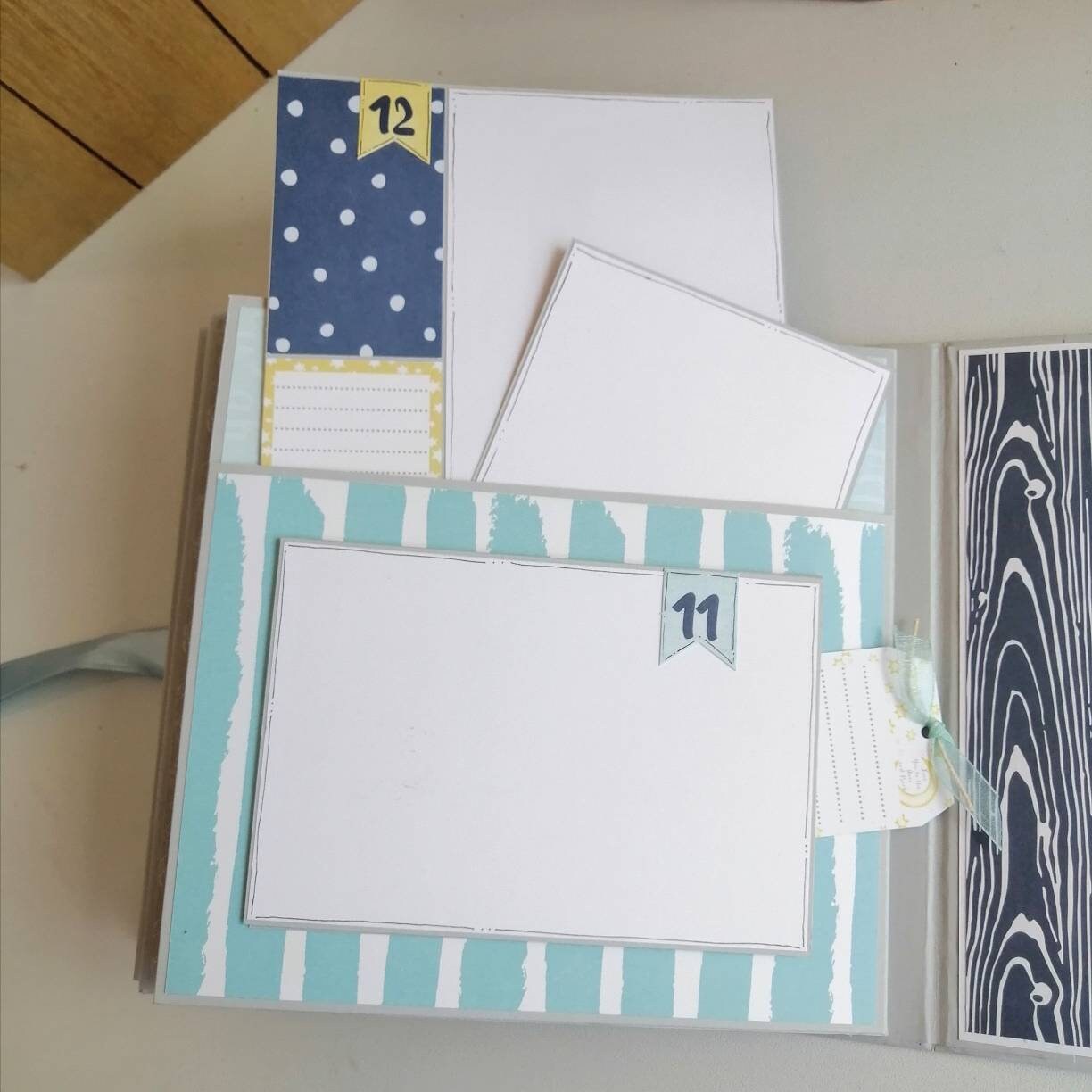 Baby Boy First Album / First Year Photo Album / Personalized Etsy